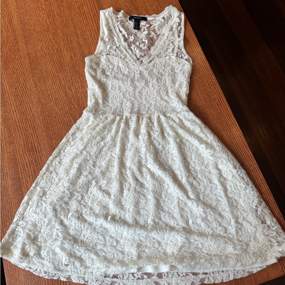 Forever 21 small lace lined dress